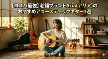 【コスパ最強】老舗ブランドAria（アリア）のおすすめアコースティックギター3選