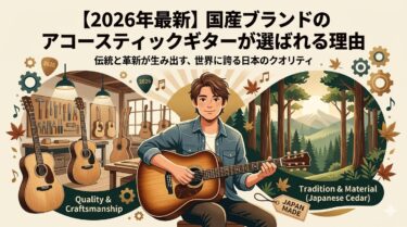 【2026年最新】国産ブランドのアコースティックギターが選ばれる理由